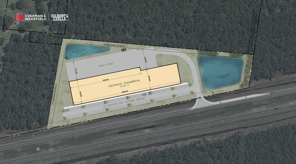0 Jimmy Deloach Parkway, Bloomingdale, GA for sale - Site Plan - Image 2 of 3