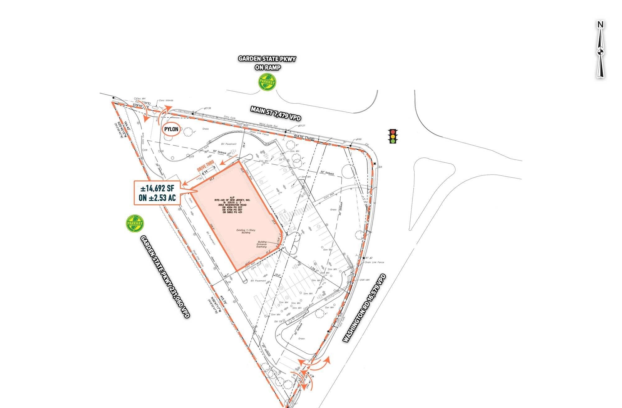 3553 Washington Rd, Parlin, NJ for lease Site Plan- Image 1 of 1