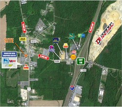 6380 Jefferson Davis Hwy, Spotsylvania, VA - aerial  map view