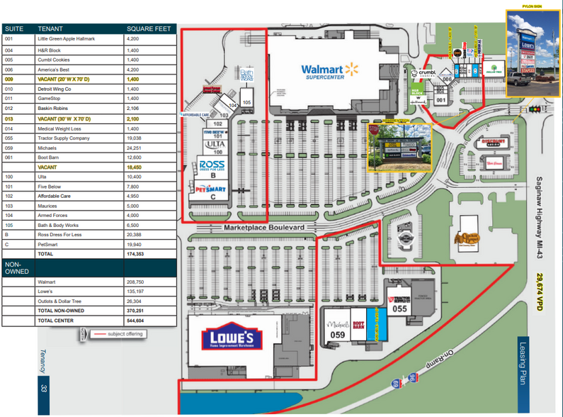 416-510 N Marketplace Blvd, Lansing, MI for lease - Site Plan - Image 2 of 7