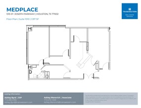 1315 St Joseph Pky, Houston, TX for lease Floor Plan- Image 1 of 2