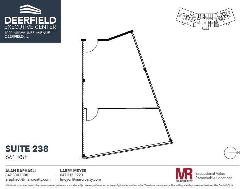 1020 Milwaukee Ave, Deerfield, IL for lease Floor Plan- Image 1 of 1