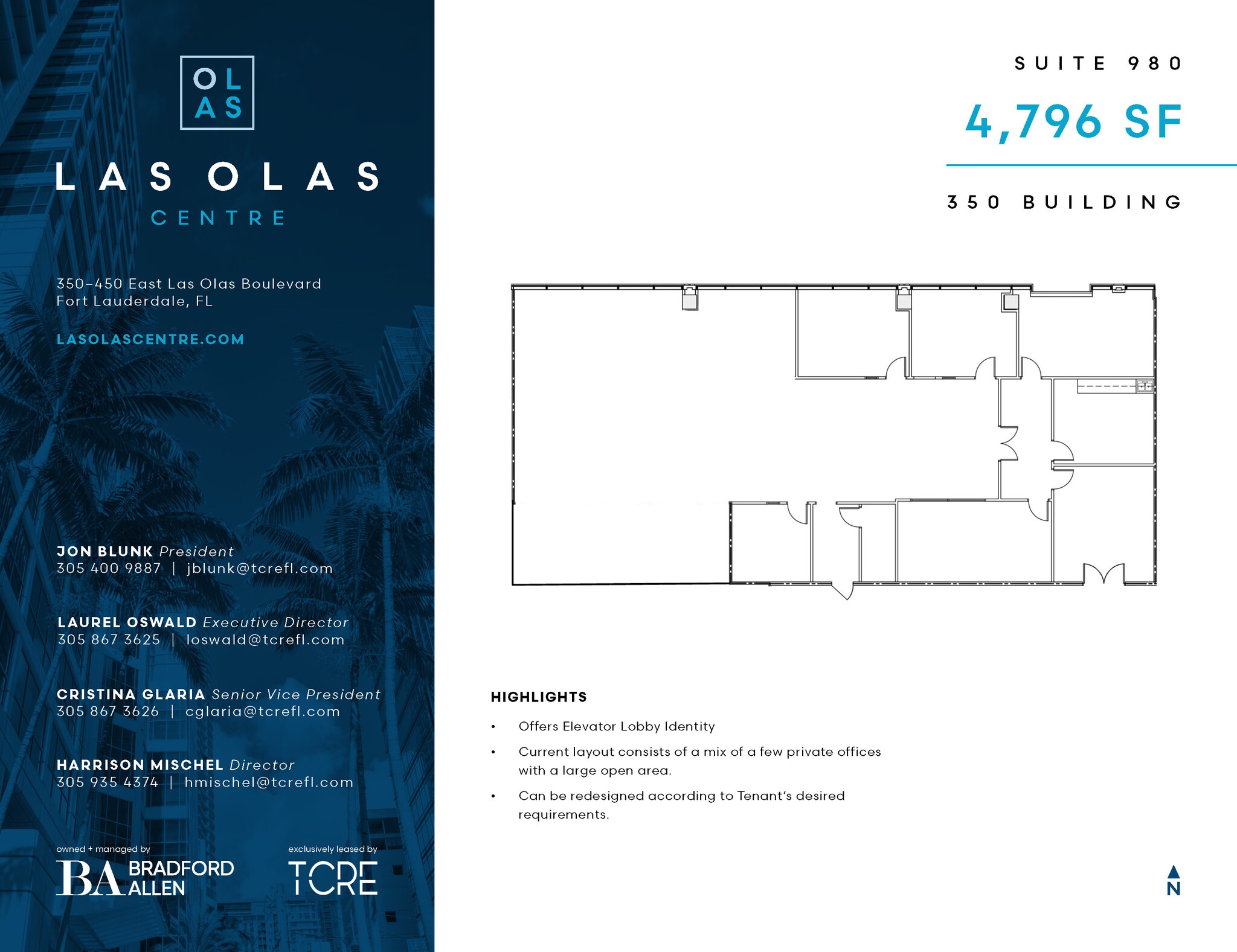 350 E Las Olas Blvd, Fort Lauderdale, FL for lease Floor Plan- Image 1 of 1