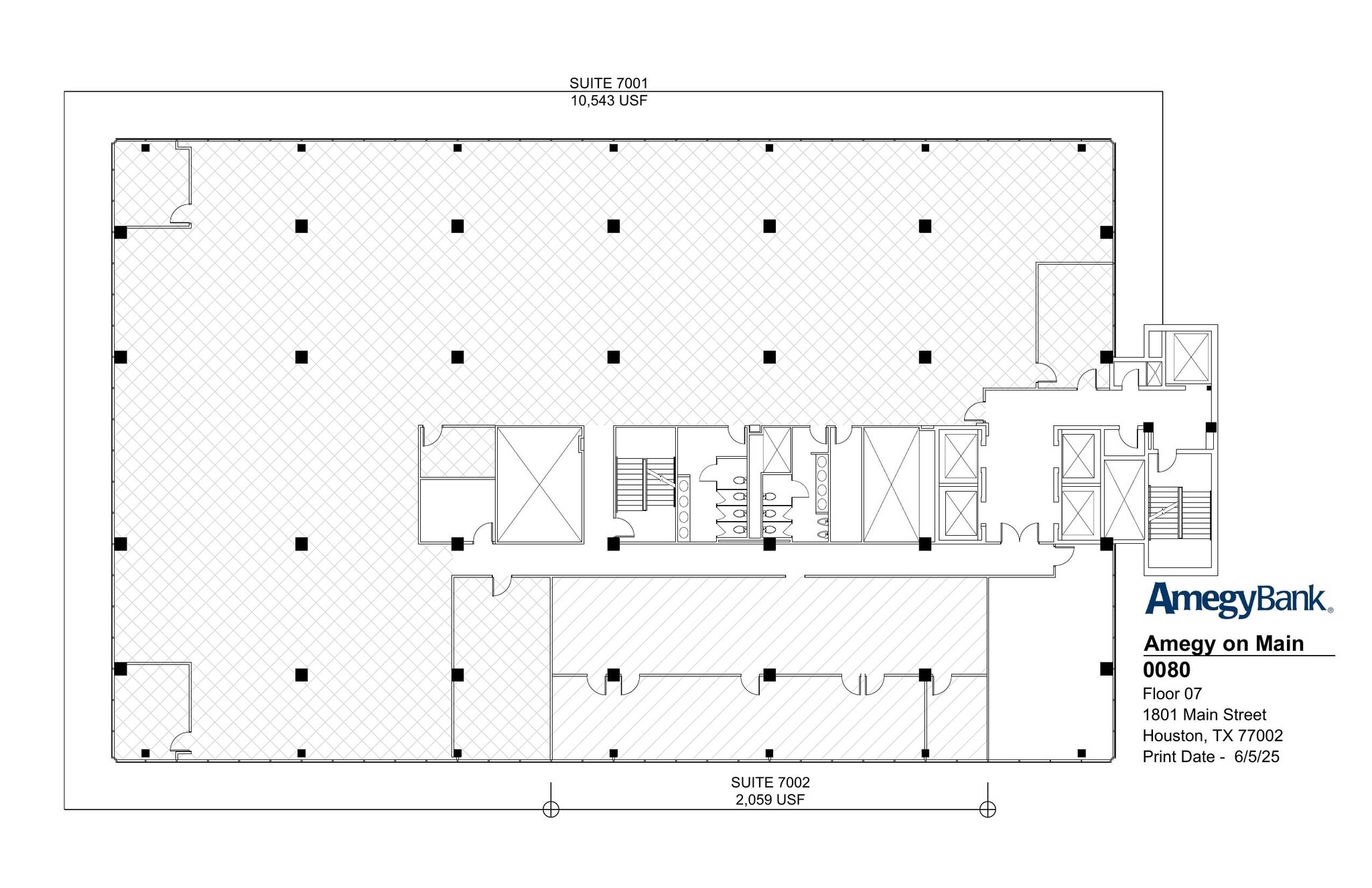 1801 Main St, Houston, TX for lease Floor Plan- Image 1 of 1