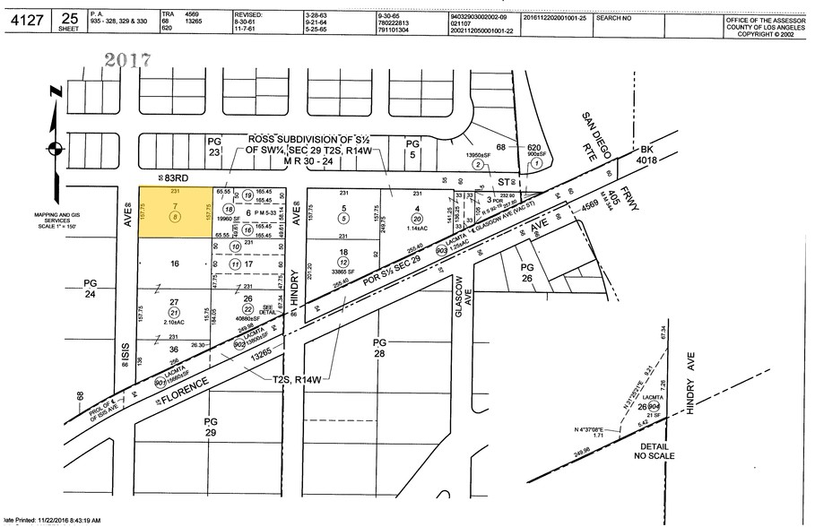 5450 W 83rd St, Los Angeles, CA for lease - Plat Map - Image 2 of 10