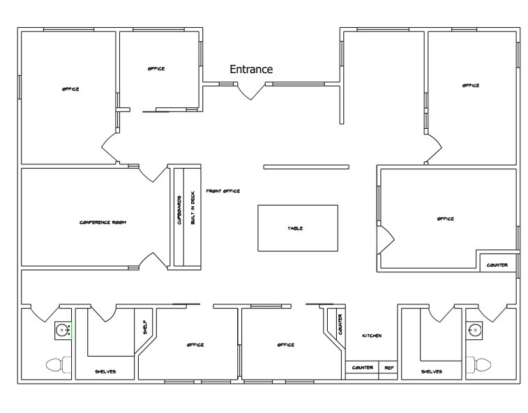 1421 Luisa St, Santa Fe, NM for lease Floor Plan- Image 1 of 1