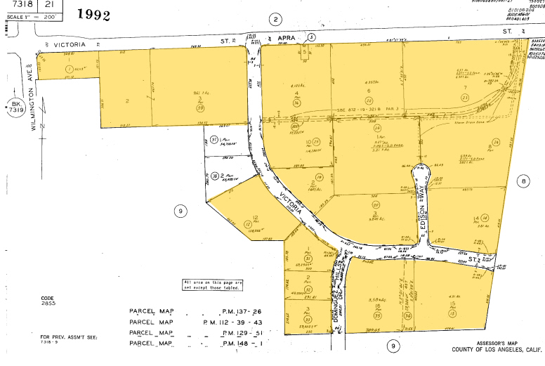 2511 S Edison Way, Compton, CA for lease - Plat Map - Image 2 of 4