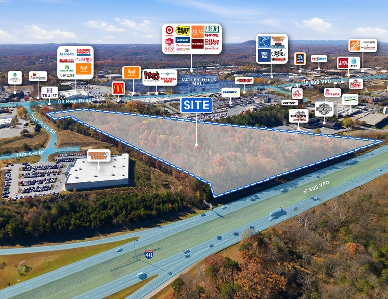 2151 21st St Ln SE, Hickory, NC for sale - Aerial - Image 3 of 4