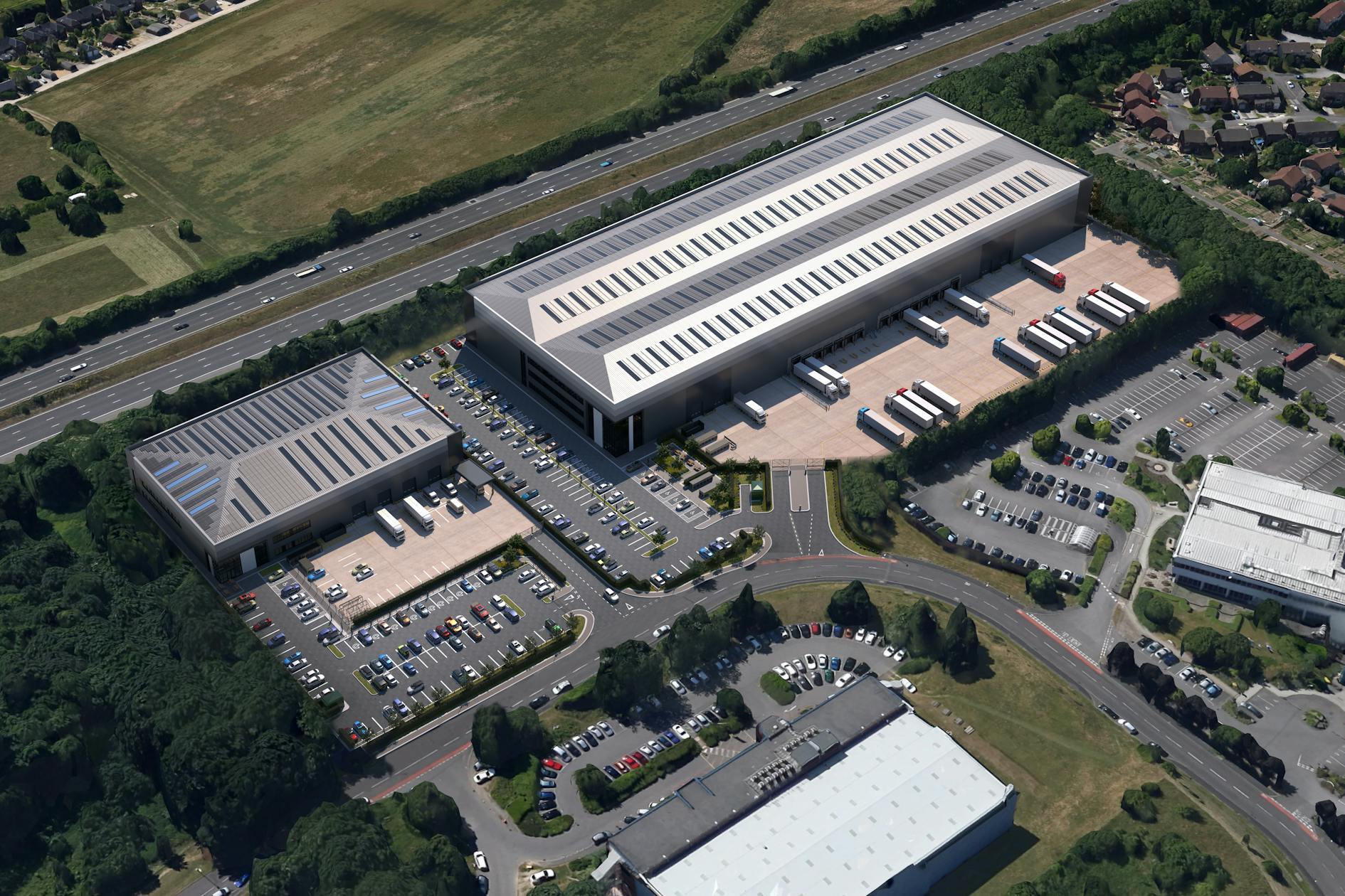 Jays Close, Basingstoke for lease Aerial- Image 1 of 3