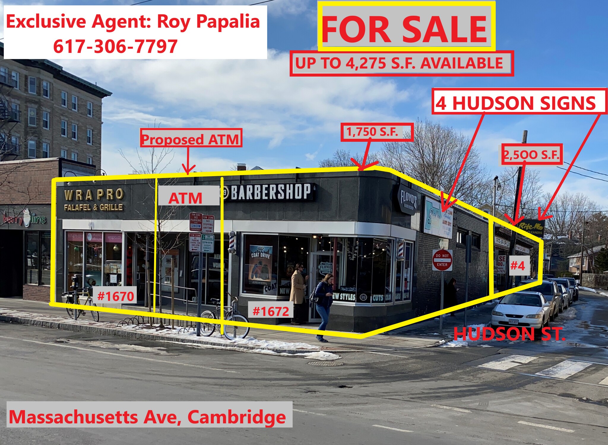 1670 Massachusetts Ave, Cambridge, MA for sale 1670 MASS AVE and 4 HUDSON ELEVATION 12- Image 1 of 13