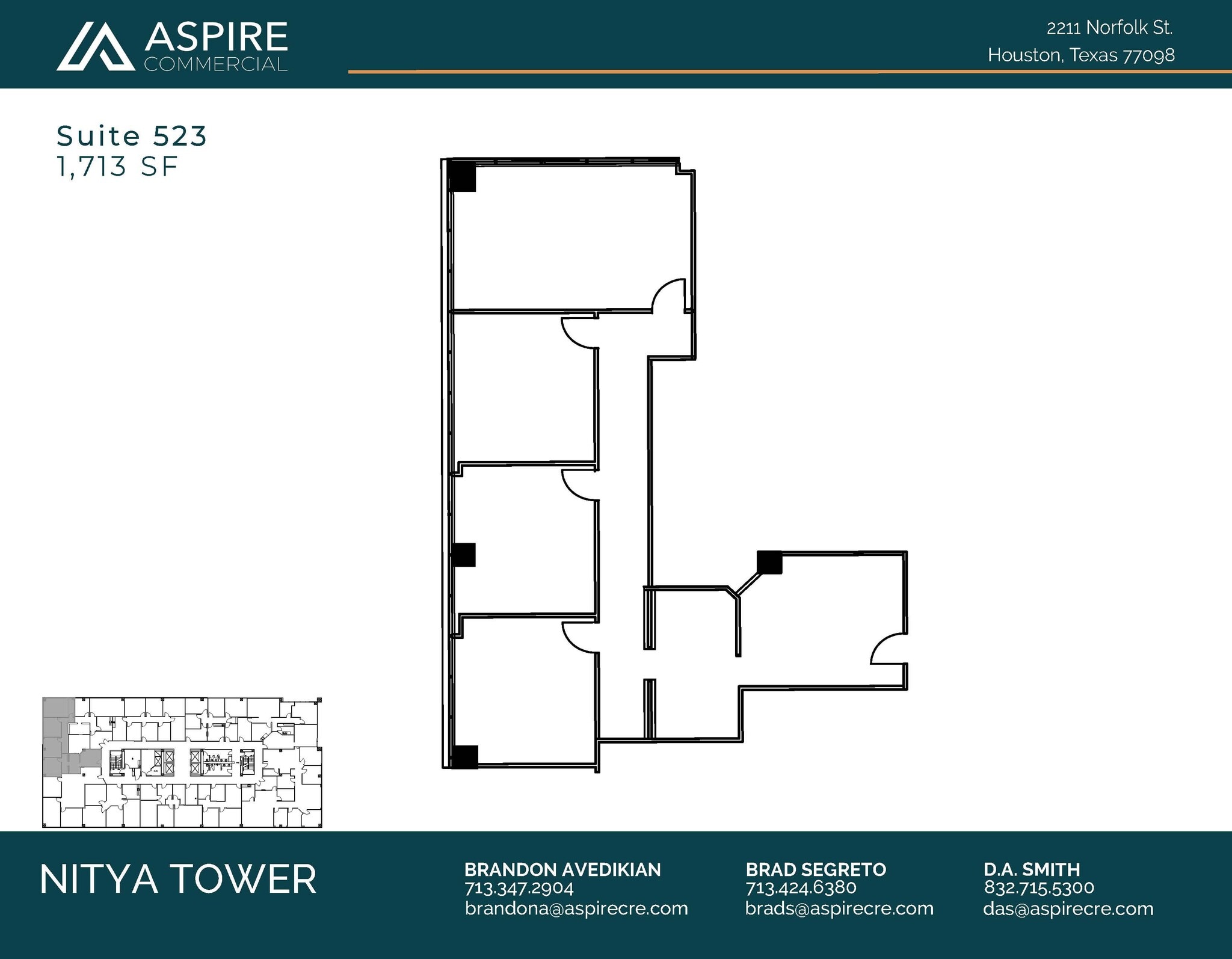 2211 Norfolk St, Houston, TX for lease Floor Plan- Image 1 of 1