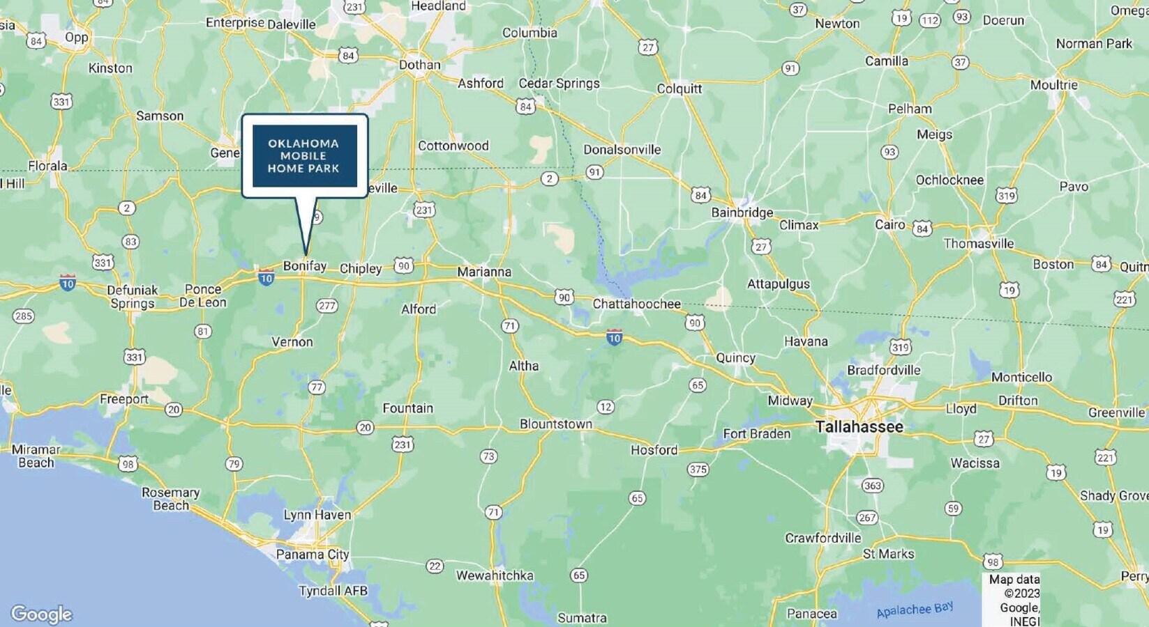 1004 N Oklahoma St, Bonifay, FL 32425 Oklahoma Mobile Home Park