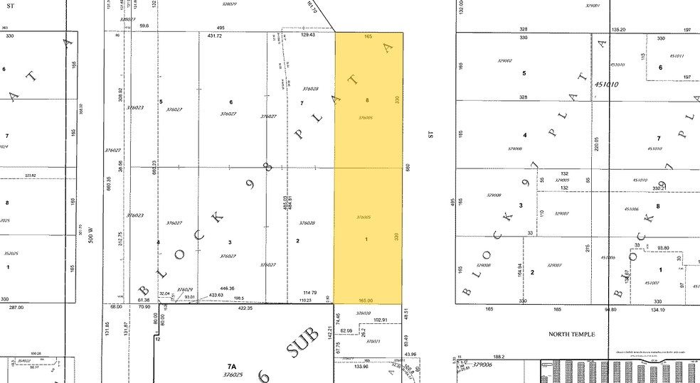 101-155 N 400 W, Salt Lake City, UT for lease - Plat Map - Image 2 of 20