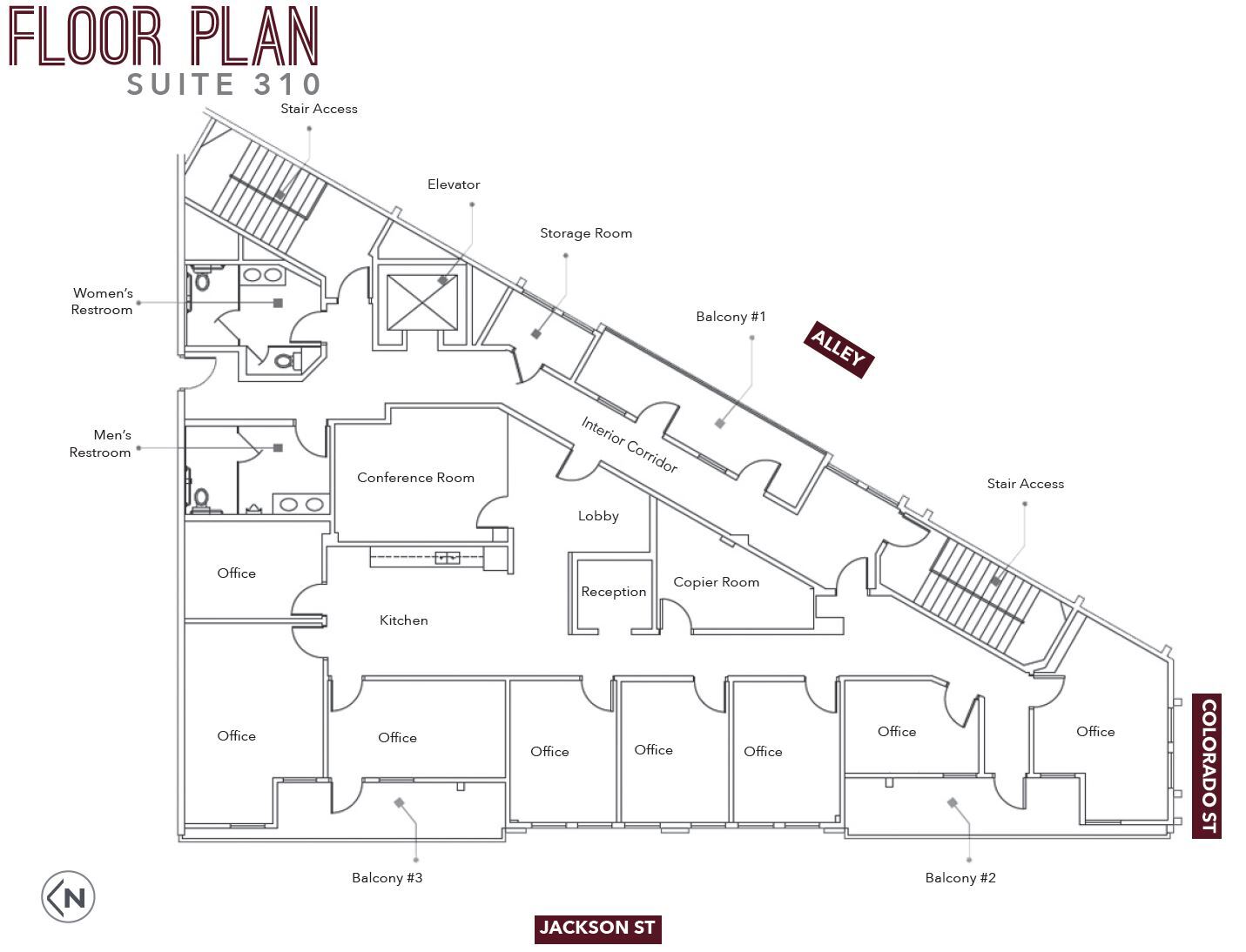 240 S Jackson St, Glendale, CA for lease Floor Plan- Image 1 of 1