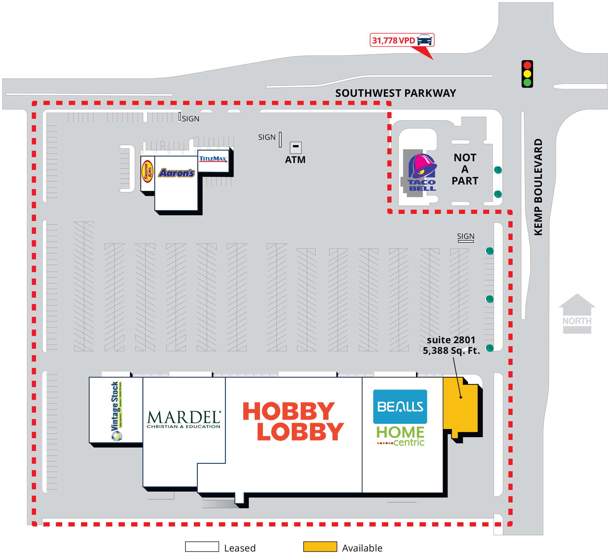 2811 Southwest Pky, Wichita Falls, TX for lease Site Plan- Image 1 of 2