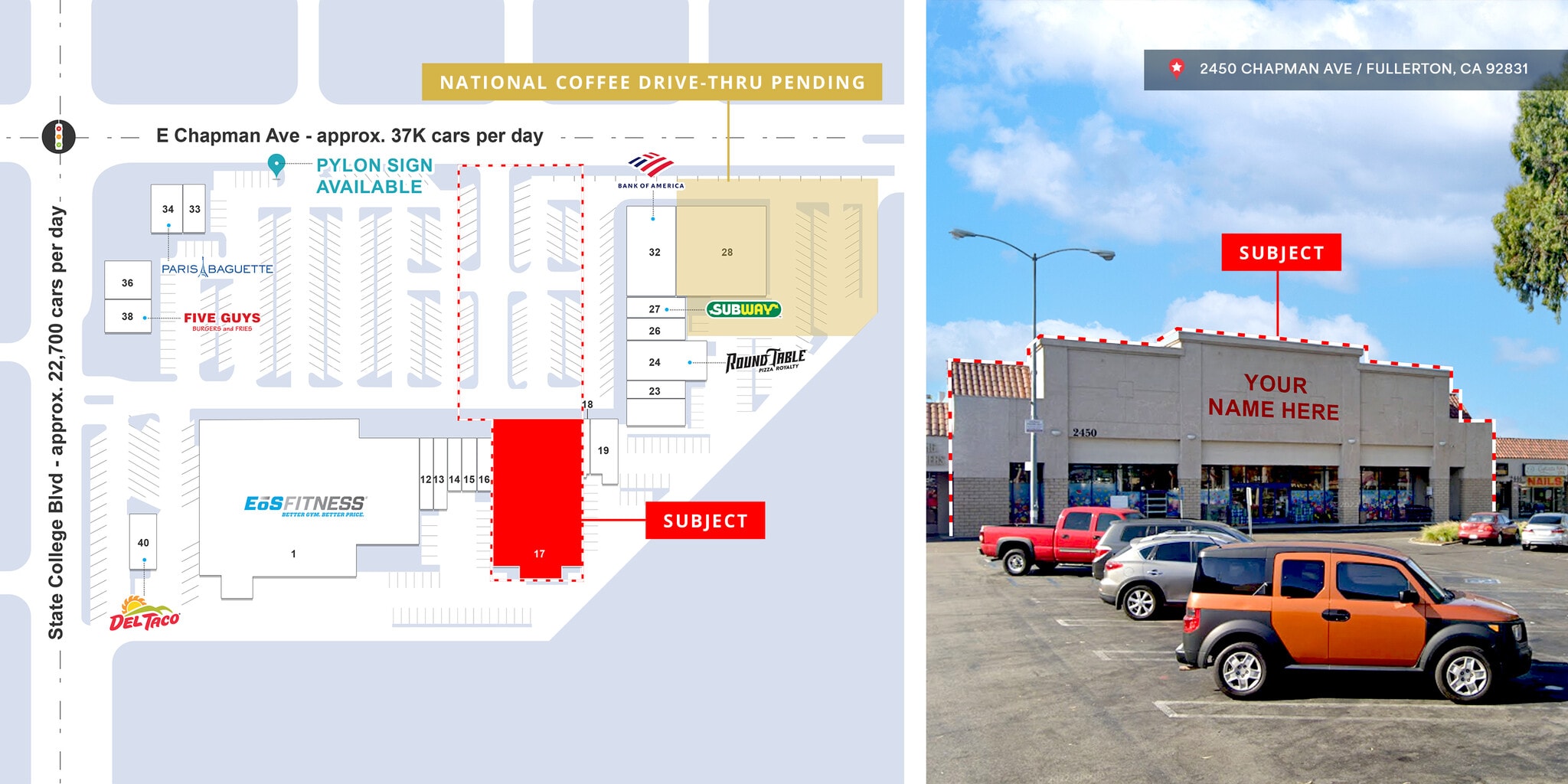 2450 E Chapman Ave, Fullerton, CA for lease Interior Photo- Image 1 of 1