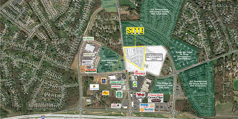Prosperity Church Rd & Old Ridge Rd, Charlotte, NC for lease - CharlotteNC_Prosperity Church Rd_1 - Image 1 of 5