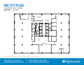 421 Fayetteville St, Raleigh, NC for lease Floor Plan- Image 2 of 2