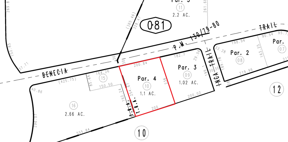 Benicia Trl, Yucca Valley, CA for lease - Plat Map - Image 2 of 2