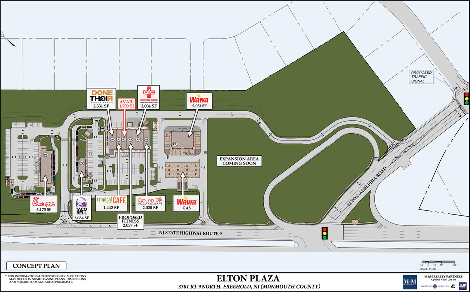 3301 US Highway 9, Freehold, NJ for lease - Site Plan - Image 2 of 8