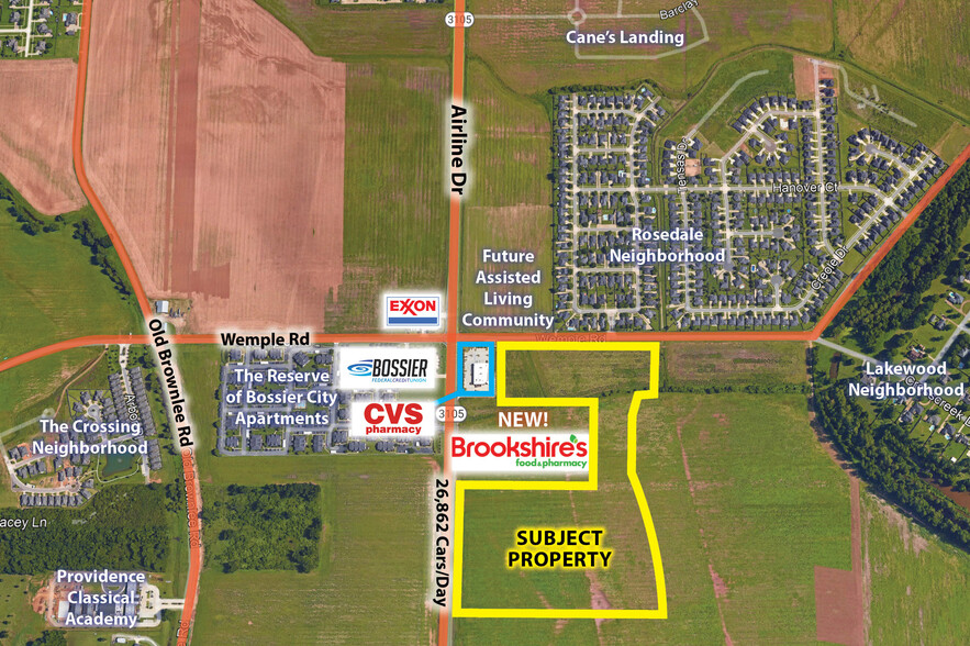 Airline Drive-26 Acres, Bossier City, LA for sale - Building Photo - Image 1 of 1