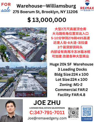 More details for 275 Boerum St, Brooklyn, NY - Industrial for Sale