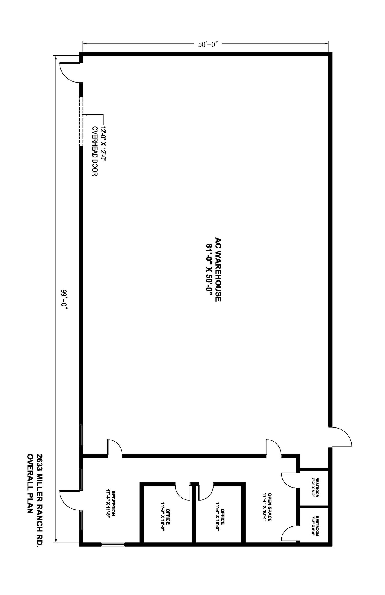 2631 Miller Ranch Rd, Pearland, TX for lease Floor Plan- Image 1 of 1