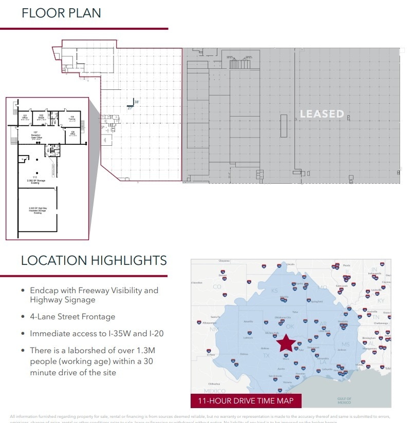 5500 South Fwy, Fort Worth, TX for lease Floor Plan- Image 1 of 1