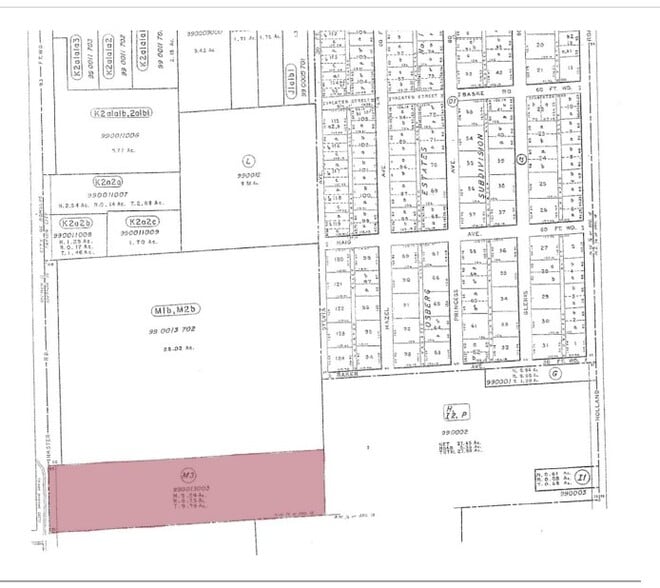 9.79 Acres- Inkster Rd, Taylor, MI for sale - Plat Map - Image 2 of 2