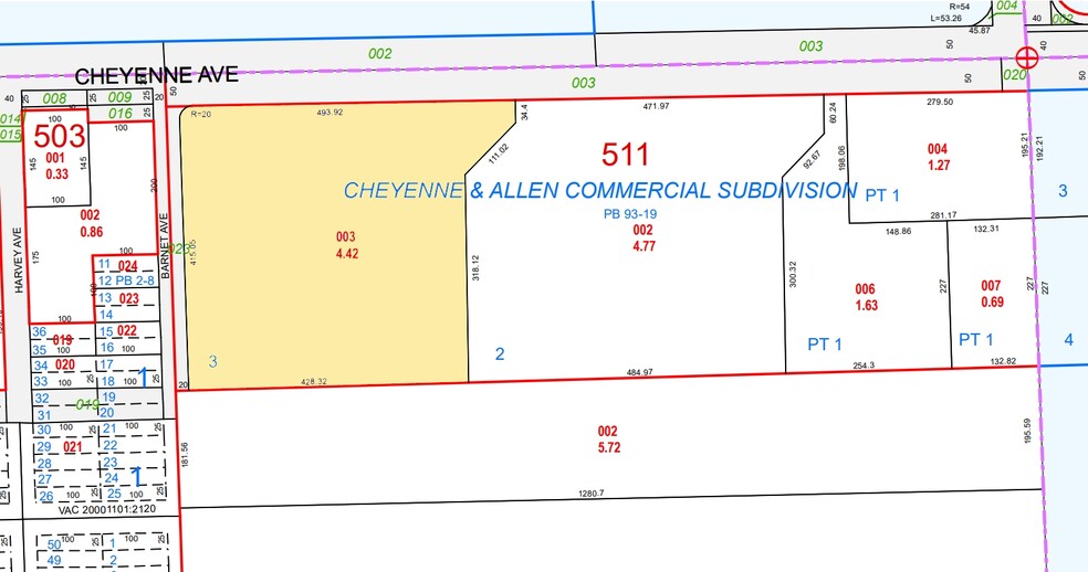 3985 W Cheyenne Ave, North Las Vegas, NV for lease - Plat Map - Image 2 of 5