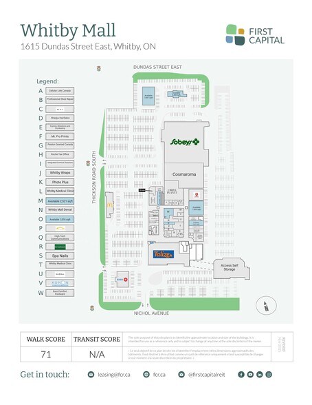 1603-1615 Dundas St E, Whitby, ON for lease - Site Plan - Image 1 of 26