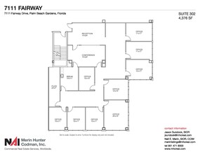 7108-7121 Fairway Dr, Palm Beach Gardens, FL for lease Floor Plan- Image 1 of 8