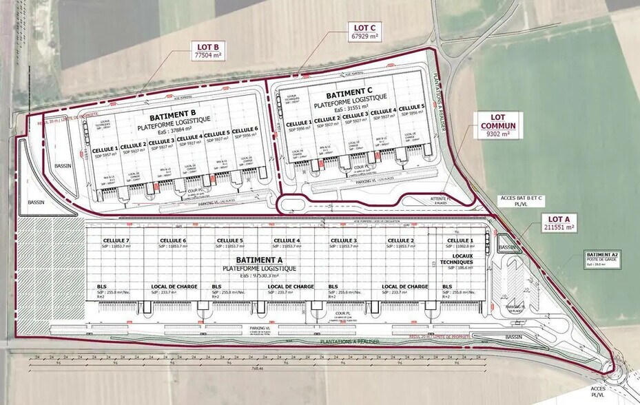 Flex in Toury for lease - Floor Plan - Image 3 of 4