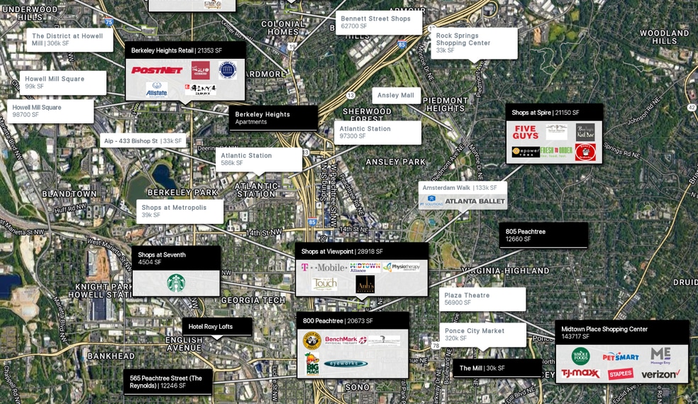 855 Peachtree St, Atlanta, GA for lease - Building Photo - Image 3 of 8