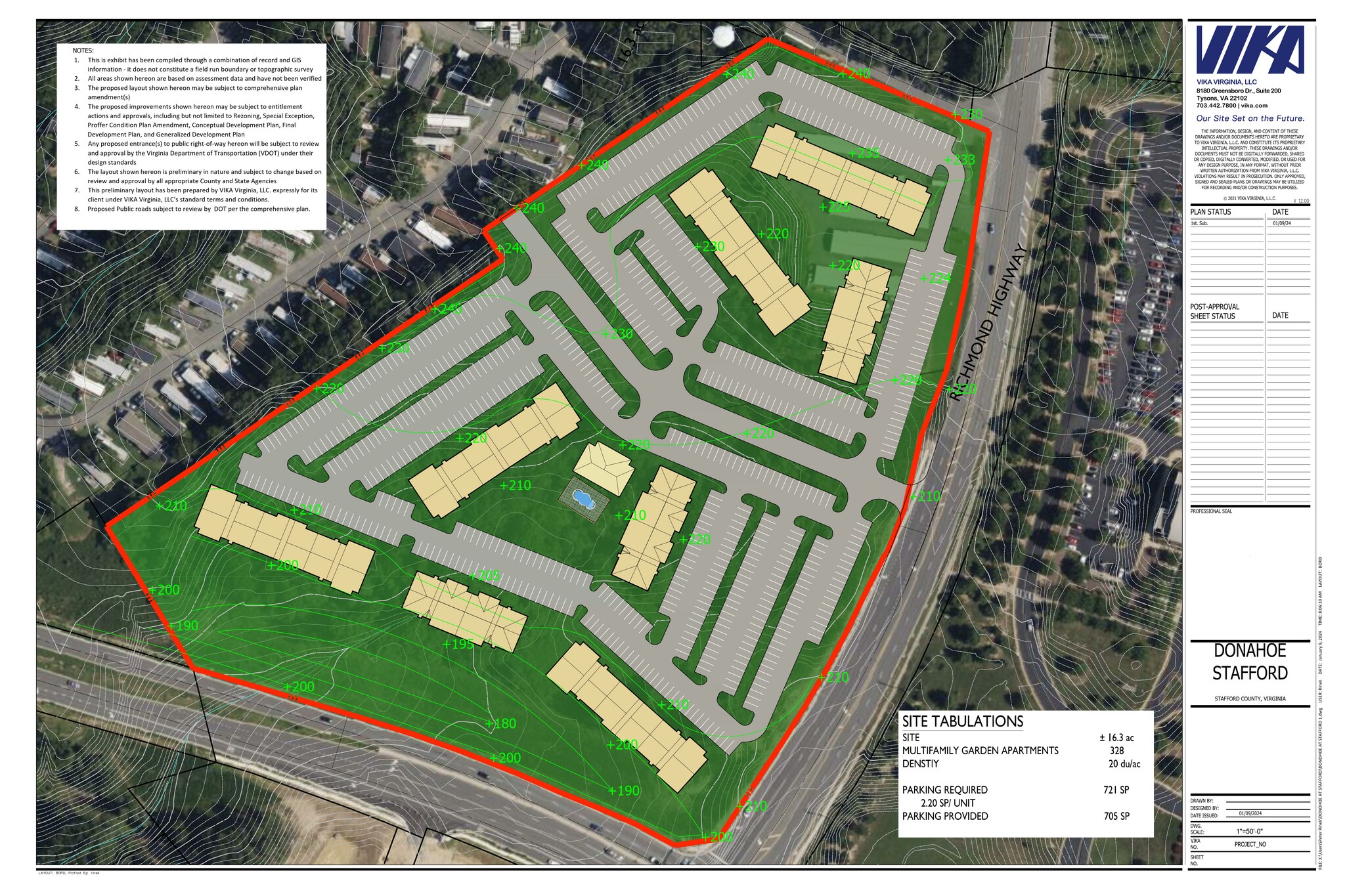 2023 Richmond Hwy, Stafford, VA for sale Site Plan- Image 1 of 3