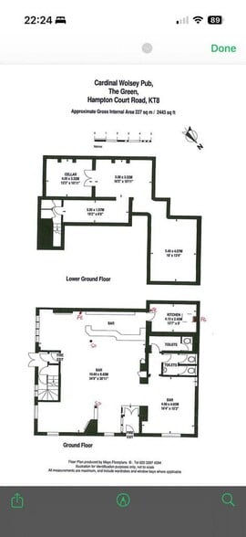 Hampton Court Rd, East Molesey for lease - Floor Plan - Image 3 of 3