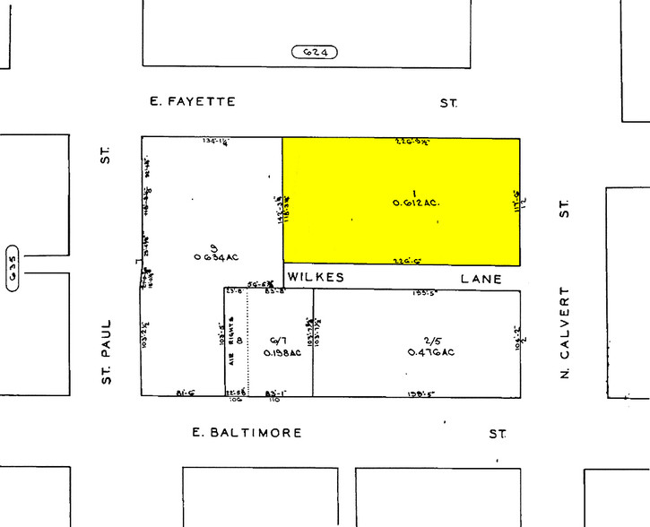 12 S Calvert St, Baltimore, MD for lease - Plat Map - Image 2 of 7