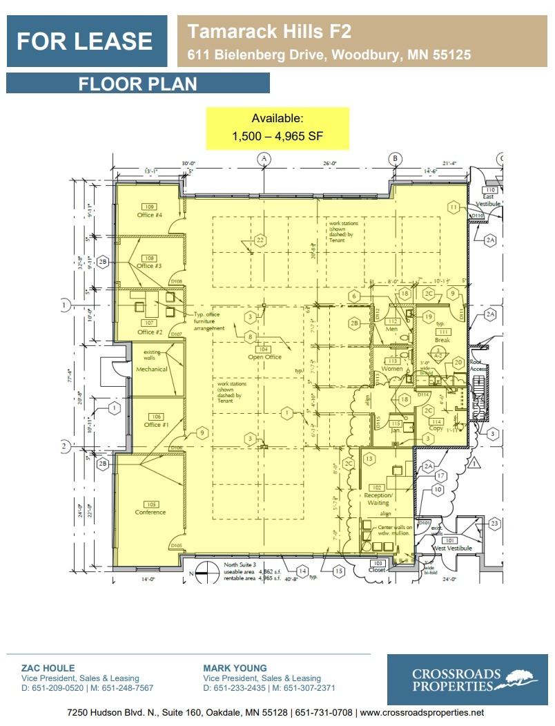 611 Bielenberg Dr, Woodbury, MN for lease Floor Plan- Image 1 of 1