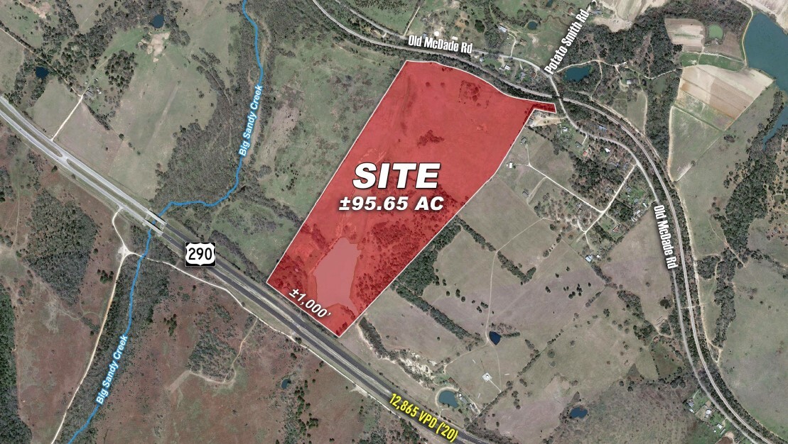 Highway 290, Elgin, TX for sale Aerial- Image 1 of 5