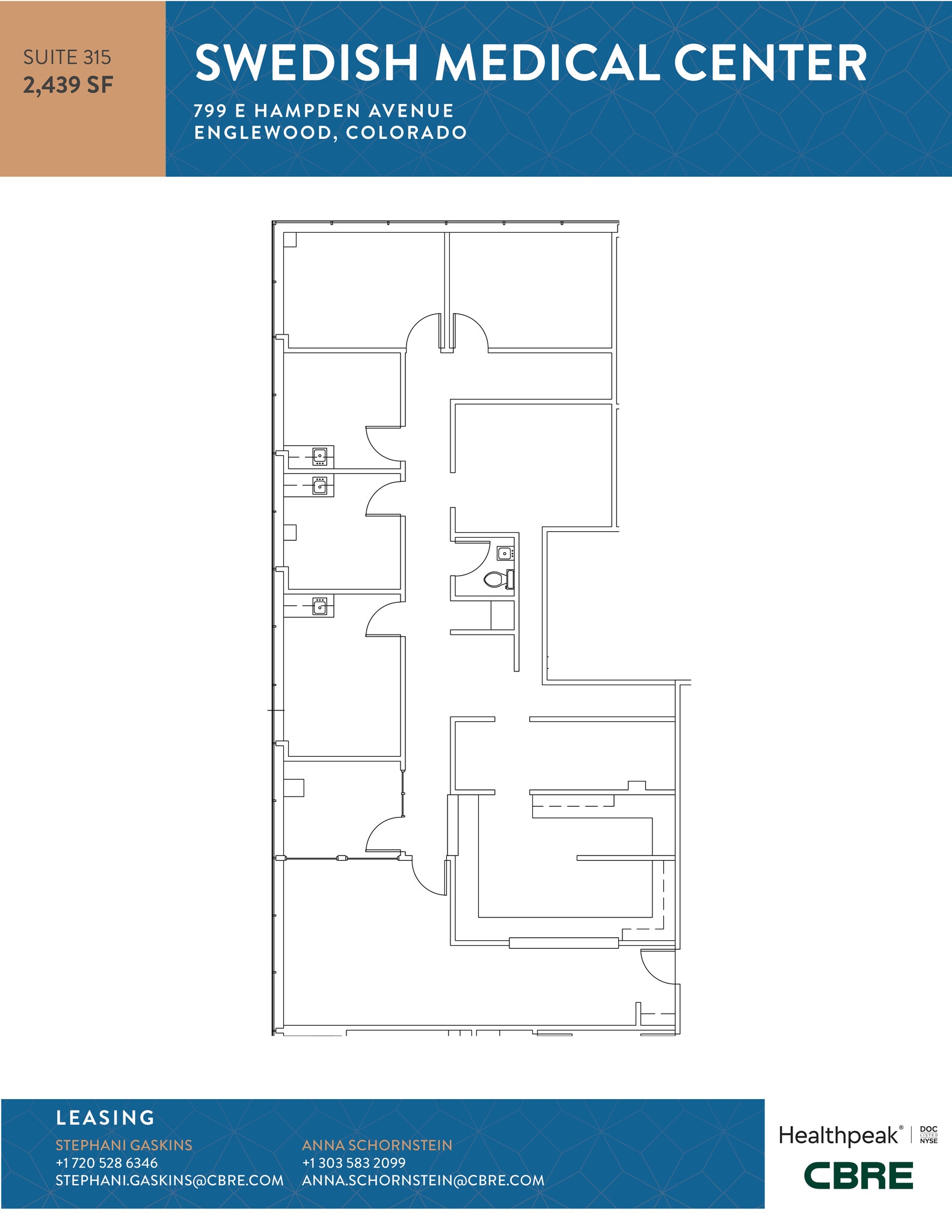 701 E Hampden Ave, Englewood, CO for lease Floor Plan- Image 1 of 1
