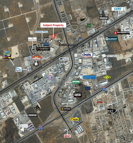 5504 Starboard, Midland, TX for sale - Aerial - Image 2 of 2