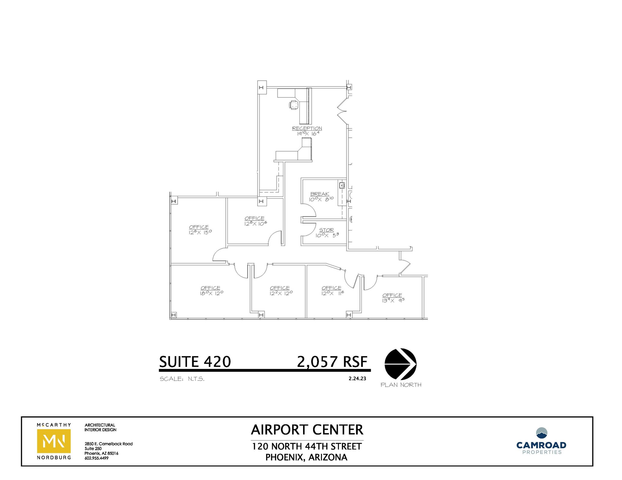 120 N 44th St, Phoenix, AZ for lease Floor Plan- Image 1 of 1