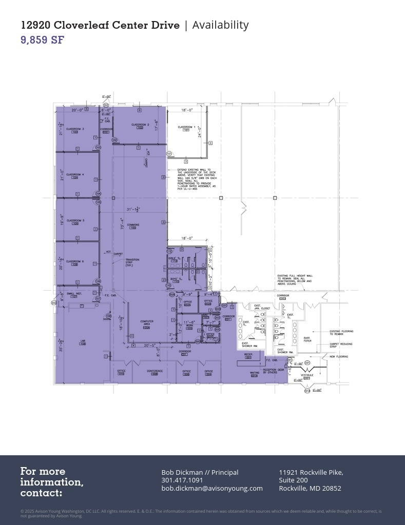 12920 Cloverleaf Ctr Dr, Germantown, MD for lease Floor Plan- Image 1 of 1