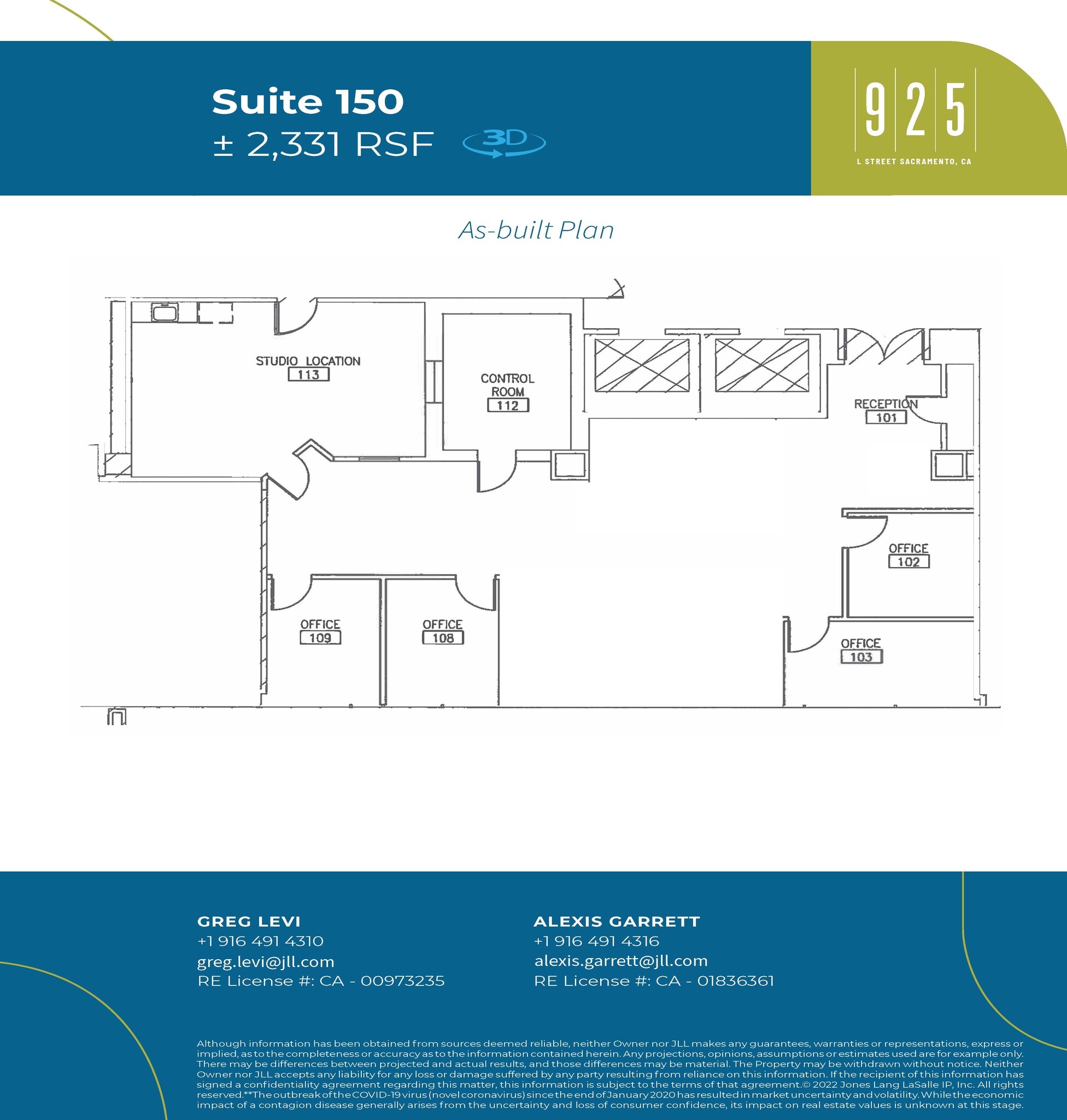 925 L St, Sacramento, CA for lease Floor Plan- Image 1 of 3