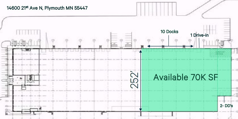 14600 21st Ave N, Plymouth, MN for lease Floor Plan- Image 1 of 2