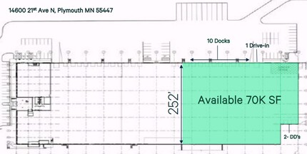 14600 21st Ave N, Plymouth, MN for lease Floor Plan- Image 1 of 2