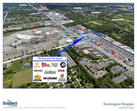 10009-10085 E Washington St, Indianapolis, IN - AERIAL map view - Image1