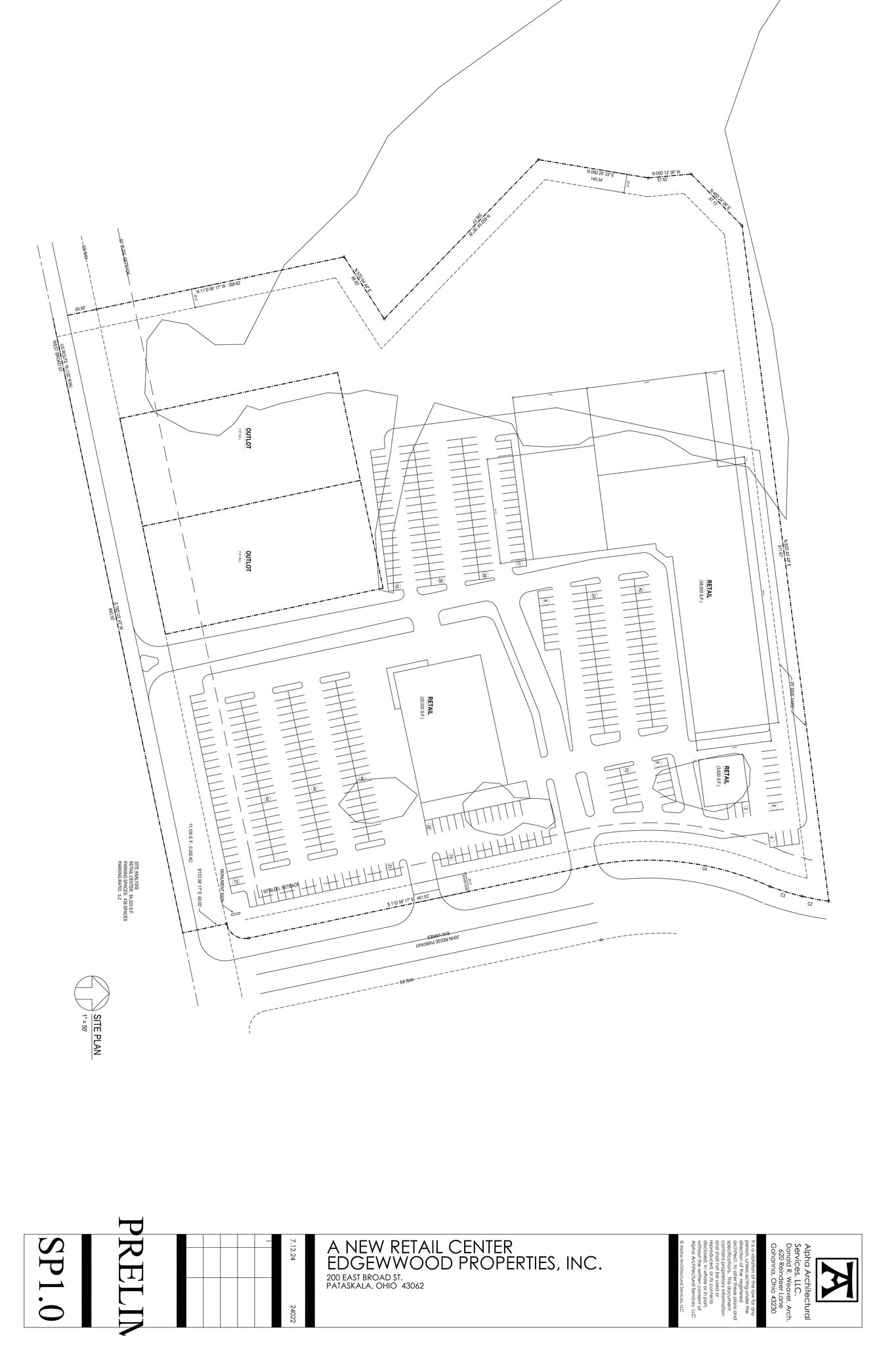 W Broad Street & John Reese Pkwy, Pataskala, OH for lease Site Plan- Image 1 of 1