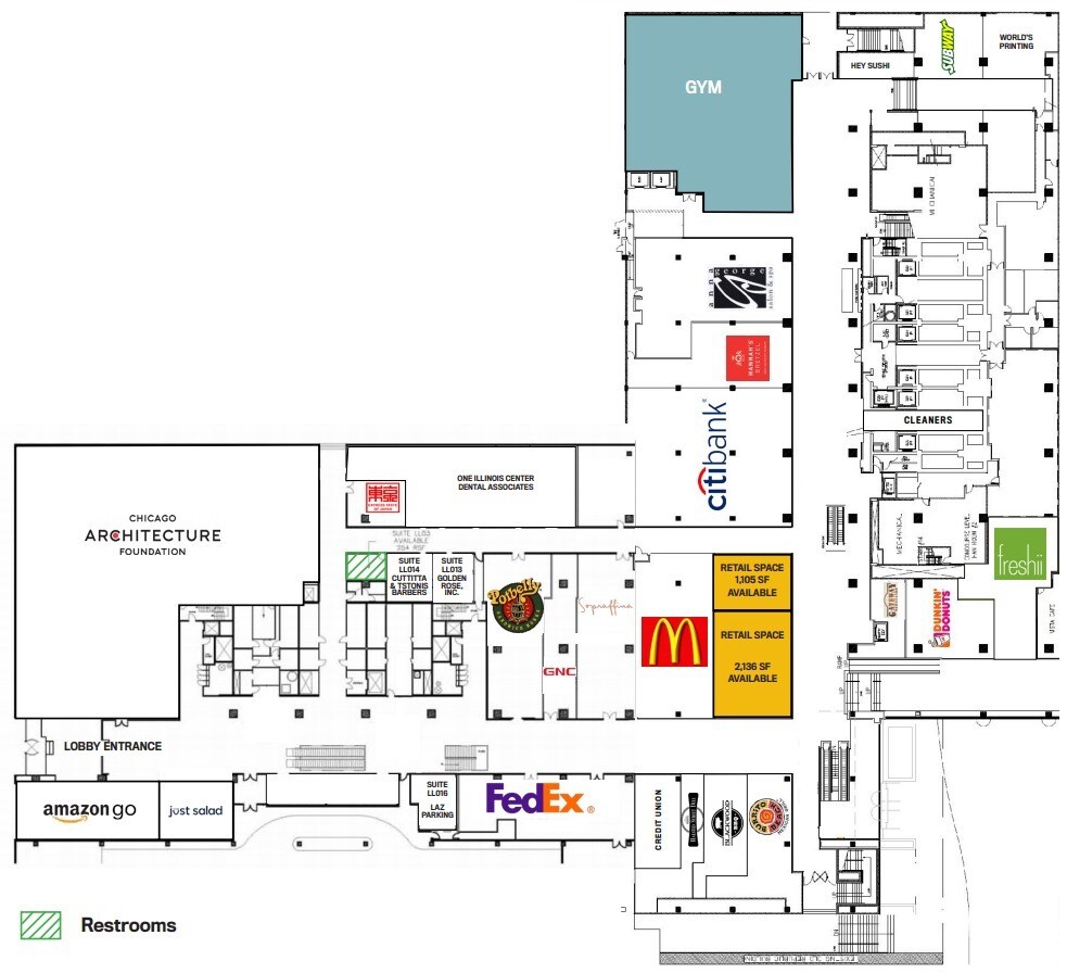 233 N Michigan Ave, Chicago, IL for lease Floor Plan- Image 1 of 1
