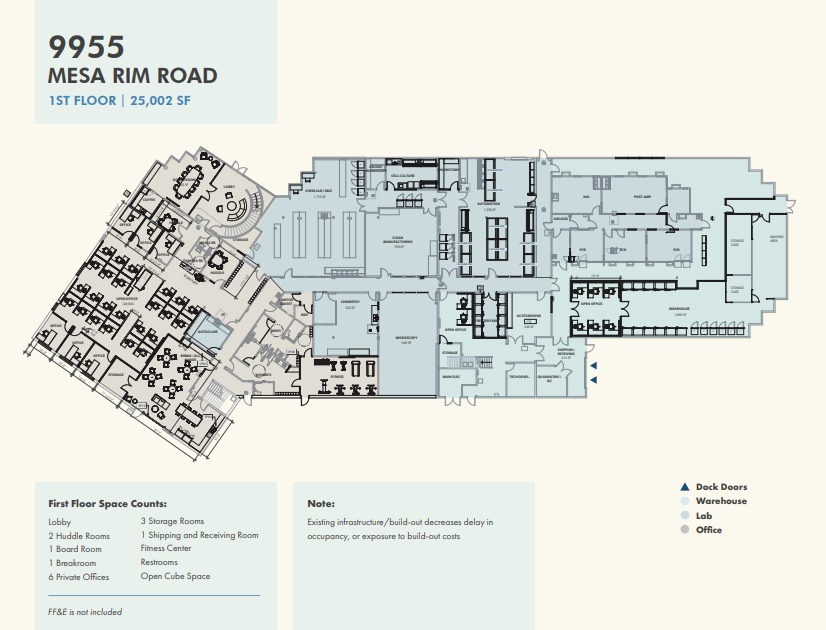 9955 Mesa Rim Rd, San Diego, CA for lease Floor Plan- Image 1 of 12